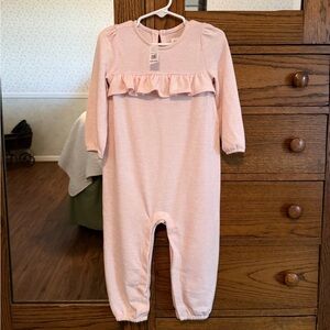 GAP Pink Long Sleeve 18-24 Month Long Romper